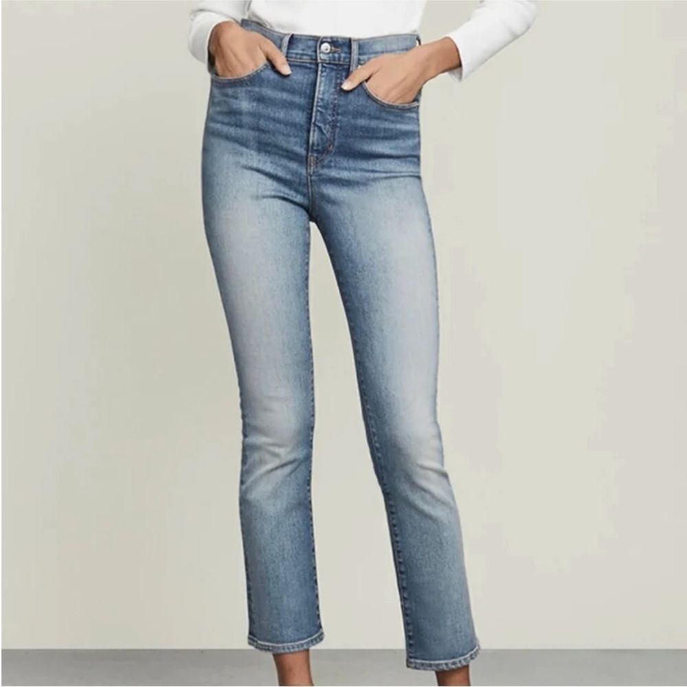NWT Veronica Beard Carly Kick Flare High Rise Blue Jeans Womens Sz 25 Clearwater